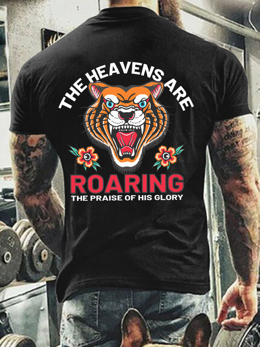 Men's The Heavens Are Roaring Short-sleeved T-shirt