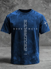 Men's God Way Cross Short Sleeves T-shirt