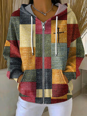 Women's Faith Art Printed Coat