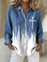 Women's Faith Art Printed Shirt