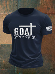 Men's God Over All Things Cross Short Sleeve T-shirt