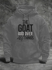 Men's GOAT Oversized Drop-Shoulder Hoodie with Pockets