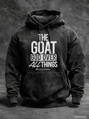 Men's GOAT Oversized Drop-Shoulder Hoodie with Pockets
