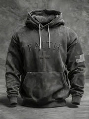 Men's Faith Cross Casual Hoodie