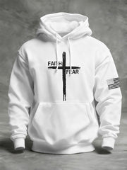 Men's Faith Over Fear Casual Hoodie