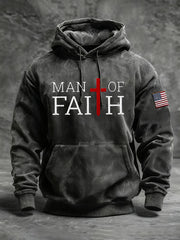 Men's Man Of Faith Cross  Sweatshirt