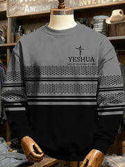 Men's Yeshua Printed Casual Sweatshirt