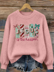 Women's Jesus Is the Reason Printed Casual Top