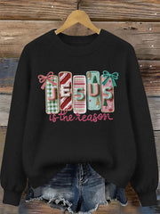 Women's Jesus Is the Reason Printed Casual Top