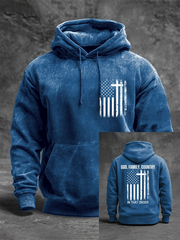 Men's God Family Country In That Order Print Hoodie