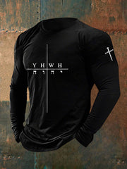 Men's Faith Print Casual T-shirt