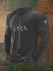 Men's Faith Print Casual T-shirt