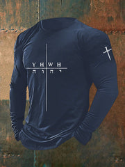 Men's Faith Print Casual T-shirt