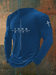 Men's Faith Print Casual T-shirt