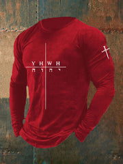 Men's Faith Print Casual T-shirt