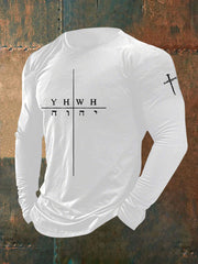 Men's Faith Print Casual T-shirt