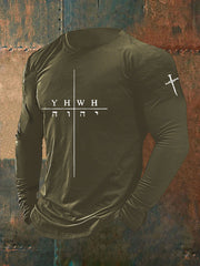 Men's Faith Print Casual T-shirt