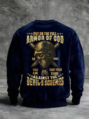 Men's Put On The Full Armor Of God Printed Casual Sweatshirt