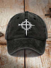 Unisex Cross Faith Print Hat