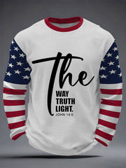 Men's THe Way The Truth The Light Waffle Long Sleeve T-Shirt