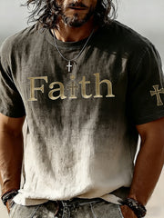 Men's Christian Faith Cross Short Sleeve T-shirt