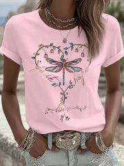 Women's Faith Hope Love Iron On Short Sleeve T-Shirt
