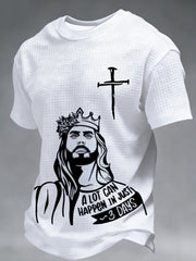 Men's A Lot Can Happen In 3 Days Waffle Short Sleeve