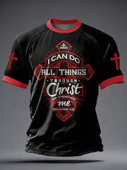 Men's Faith Printed Casual short sleeves t-shirt