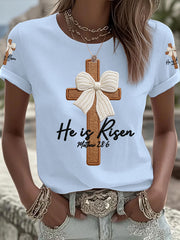 Women's He Is Risen Printed T-shirt