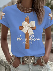 Women's He Is Risen Printed T-shirt