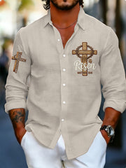 Men's He is Risen MATTHEW 28:6 Waffle Shirt