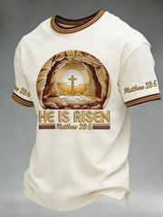 Men's He is Risen MATTHEW 28:6 Short Sleeves Tee