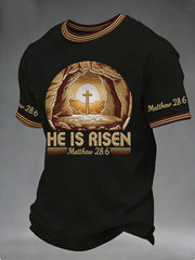 Men's He is Risen MATTHEW 28:6 Short Sleeves Tee