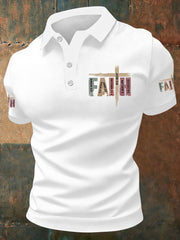 Men's Christian Faith Cross Short Sleeve Top