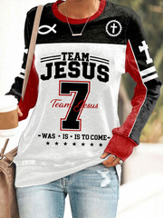 Women's Team Jesus Off-shoulder Sweatshirt