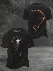 Men's Faith Print Casual T-shirt