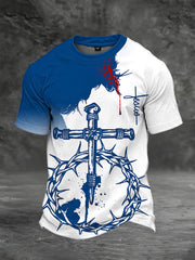 Men's Faith Print Casual T-shirt