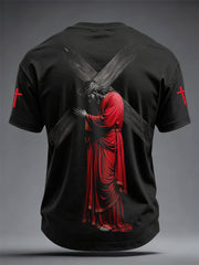 Men's Jesus Cross Print T-Shirts