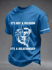 Men's It’s Not A Religion It's A Relationship Print Tee