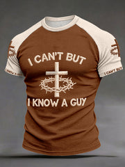 Men's "I can't but I know a guy" waffle knit T-shirts
