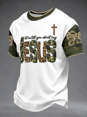 Men's Jesus Unisex Casual Short-Sleeve T-Shirt