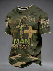 Men's "MAN OF GOD" Unisex Casual Short-Sleeve T-Shirt