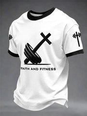 “Faith And Fitness” Christian Fitness Casual unisex T-shirt