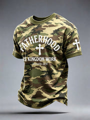 Men's Fatherhood is Kingdom Work Print T-Shirt