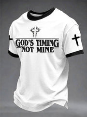 Men's “God’s Timing Not Mine” Casual Unisex T-Shirt