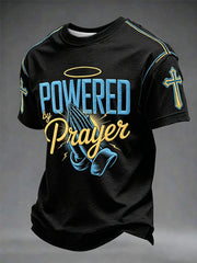Men's “Powered By Prayer”Faith Casual Unisex T-Shirt