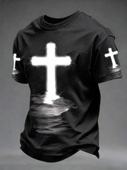 Men's Faith Print Casual T-Shirt