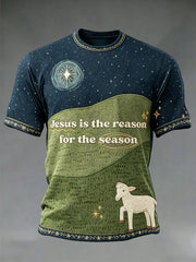 Men's Faith Print Casual T-Shirt