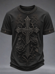 Men's Cross Print short sleeves t-shirt