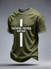 Men's Faithful Father Godly Man T-Shirt